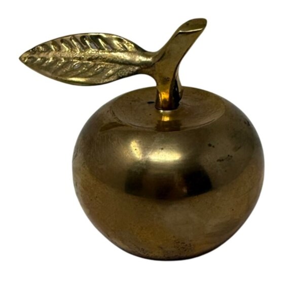 Vintage Solid Brass Bell 3″ Tall, Decorative Temple / Desk Brass Clapper Bells - Picture 2 of 7